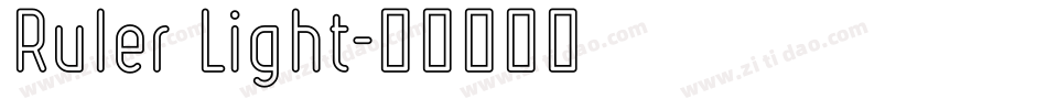 Ruler Light字体转换